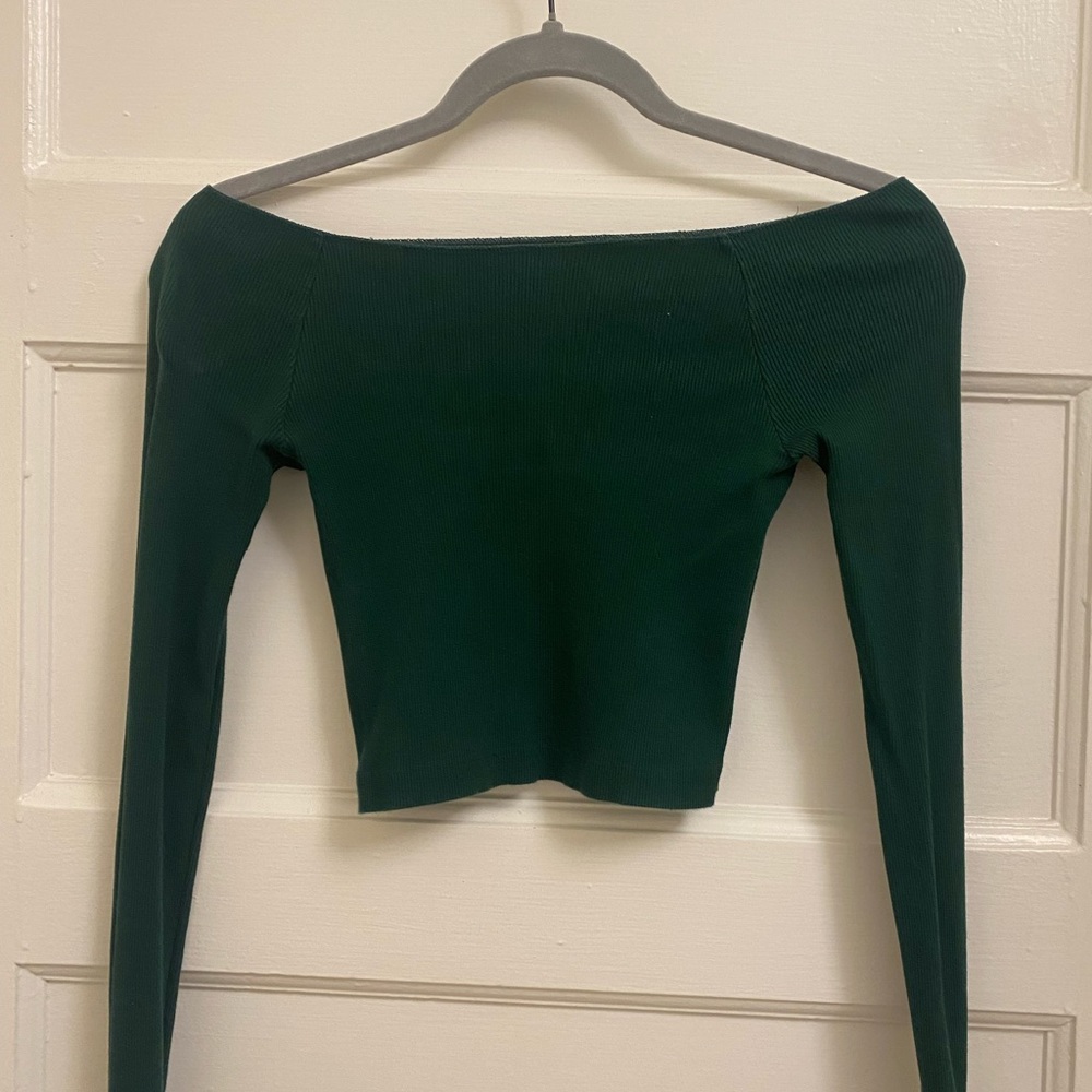 Green Brandy Melville Long Sleeve Top